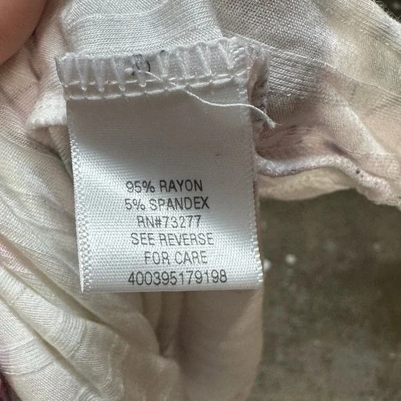 NWT Candies White and Pink Floral Blouse Size XXL - Picture 7 of 8